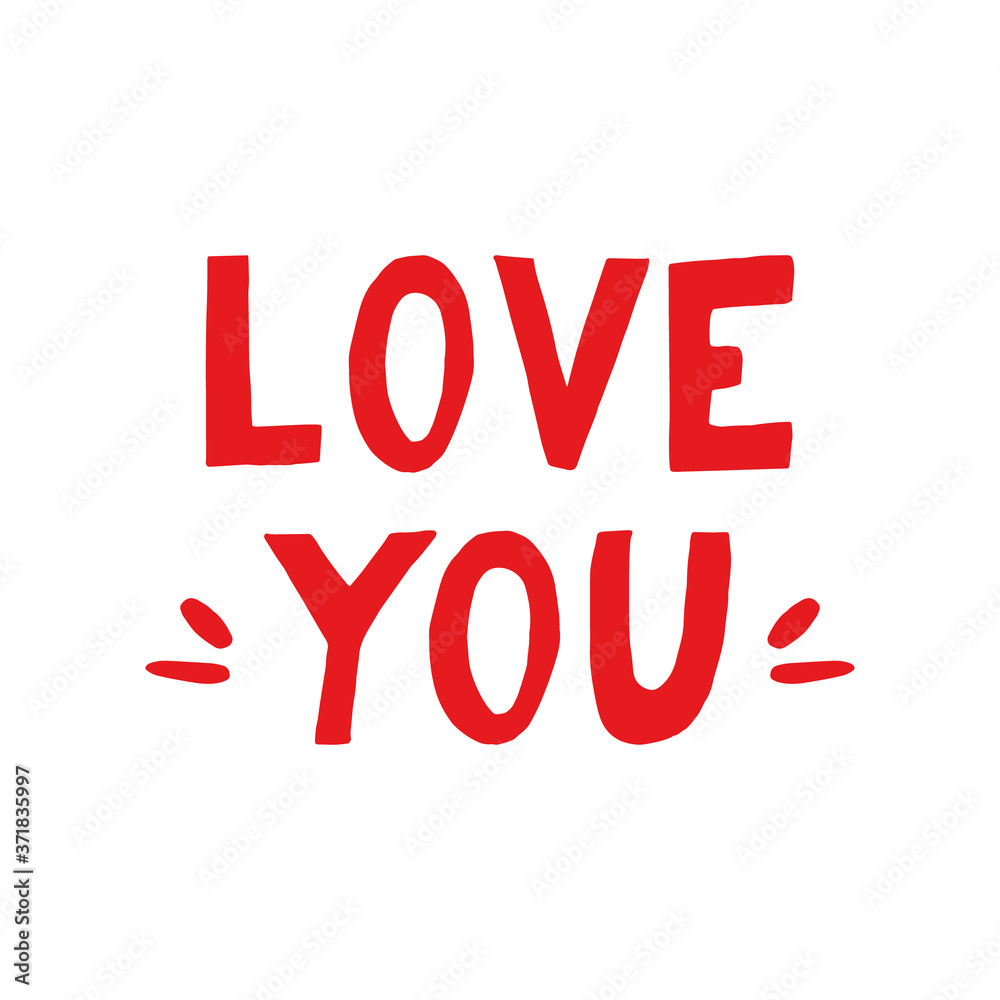 lettering love you hand drawn. phrase element for design sticker, poster, card. vector, words. valentine day, wedding, recognition, proposal lettering love you hand drawn. phrase element for design sticker, poster, card. vector, words. valentine day, wedding, recognition, proposal