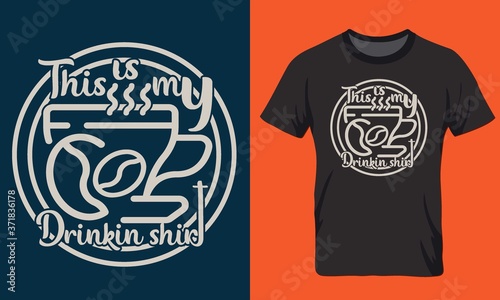 Typography custom hunting t shirt design 