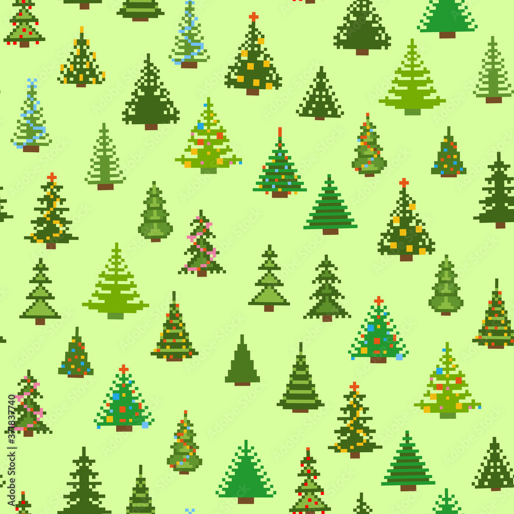 Fir-trees simple winter background. Beautiful vector illustration