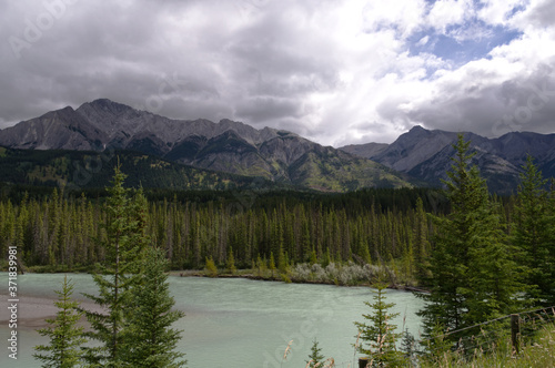 View of a River and Rocky Mountains © RiMa Photography