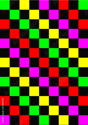 damier en couleurs , fpnd abstrait