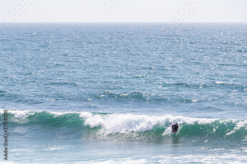 Bodyboard at Sao Torpes beach  near Sines