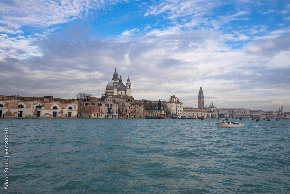 Views of the Giudecca Canal, Venice, Italy