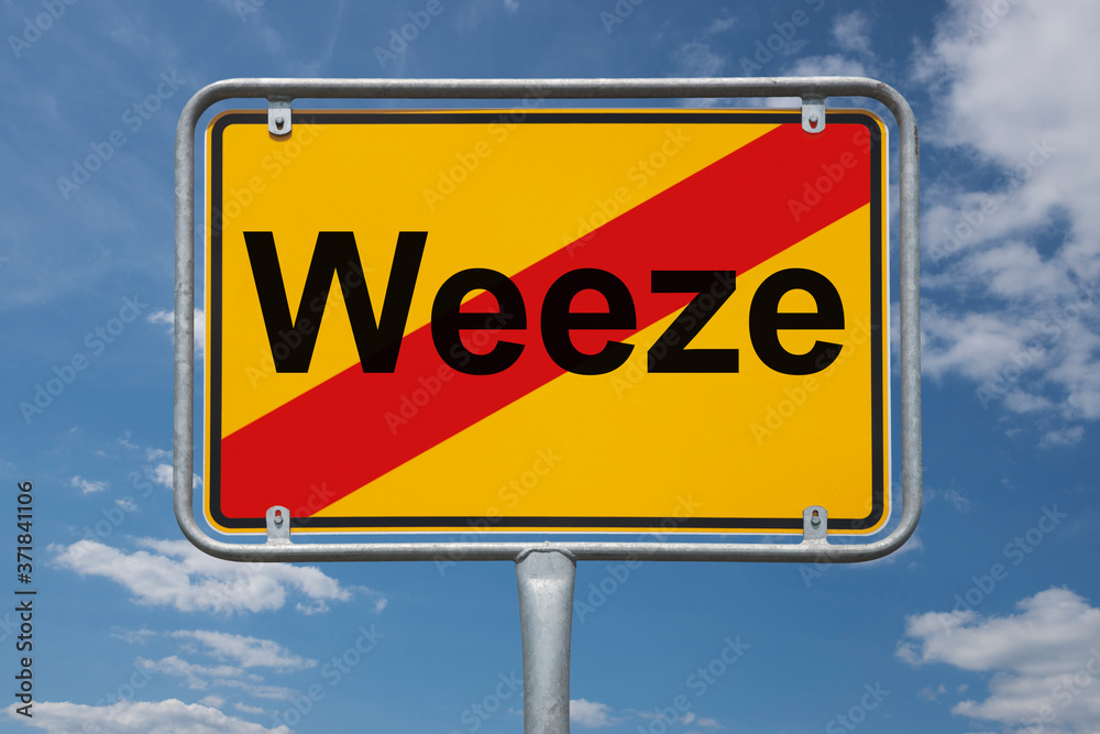 Ortstafel Weeze Ortstafel Weeze
