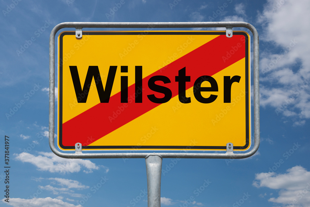 Ortstafel Wilster Ortstafel Wilster