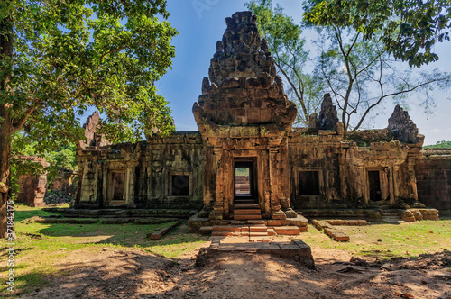 Ancient buddhist khmer temple in Angkor Wat complex
