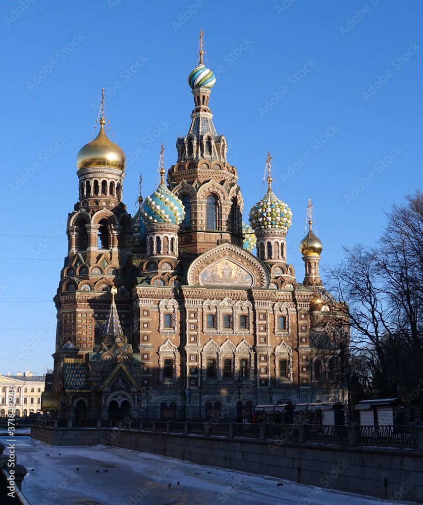 Church of the Savior on Blood - gold domed church in St Petersburg