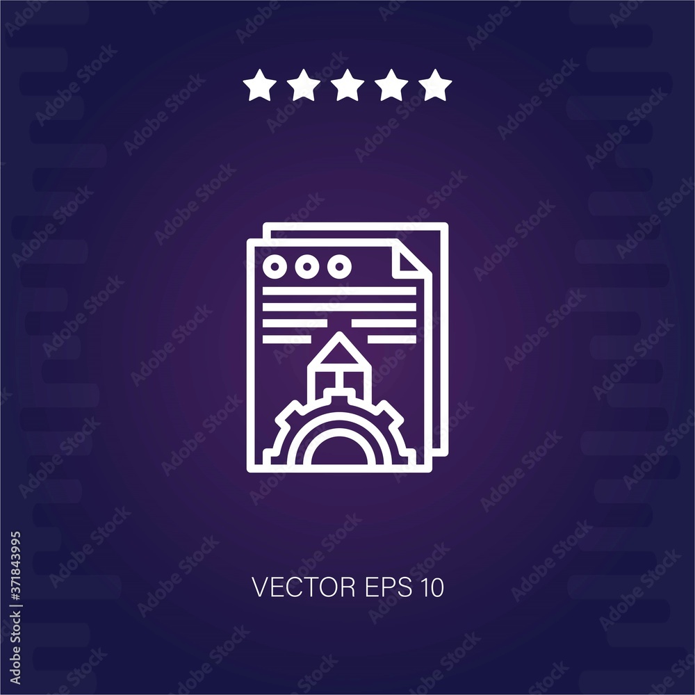 content vector icon modern illustration content vector icon modern illustration