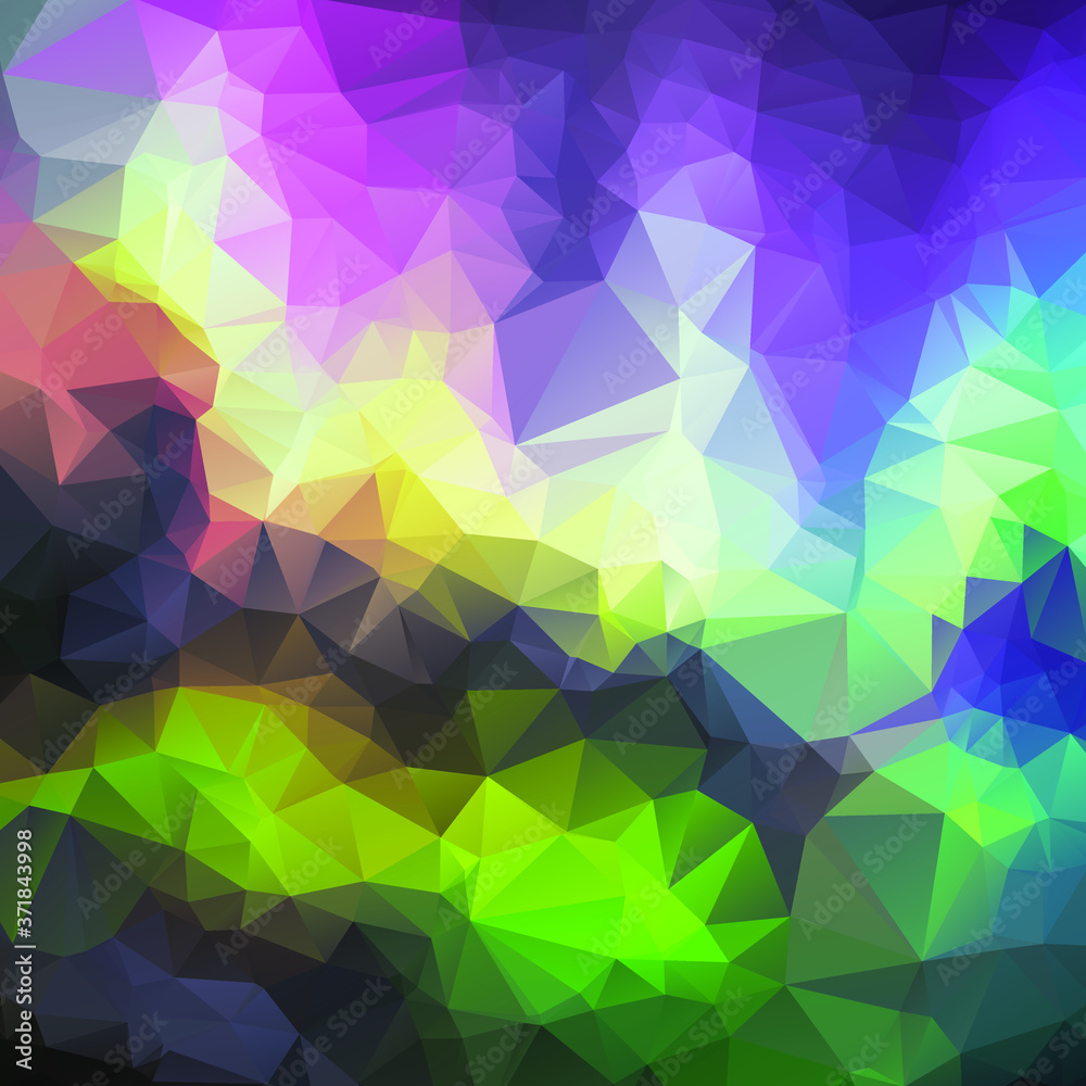 Fototapeta premium Triangle background design. Triangular pattern with gradient for business design. Сhaotic color abstraction