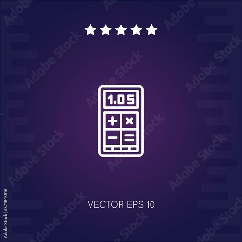 calculator vector icon modern illustration