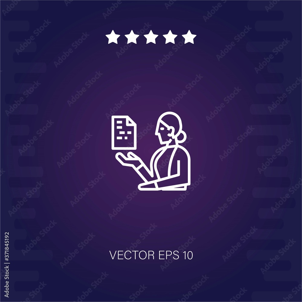 scientist vector icon modern illustration scientist vector icon modern illustration
