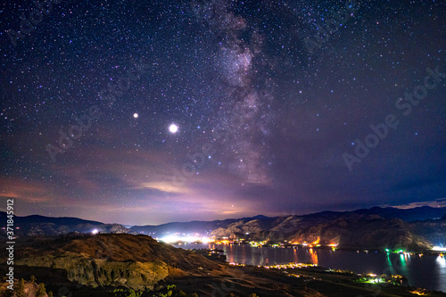 Picture of the night sky s from an Okanagan location in BC