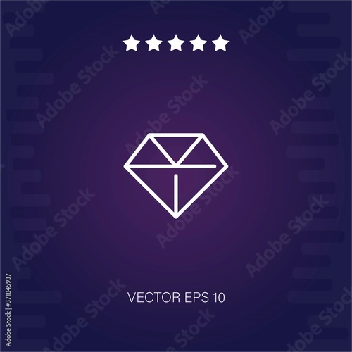 diamond vector icon modern illustration