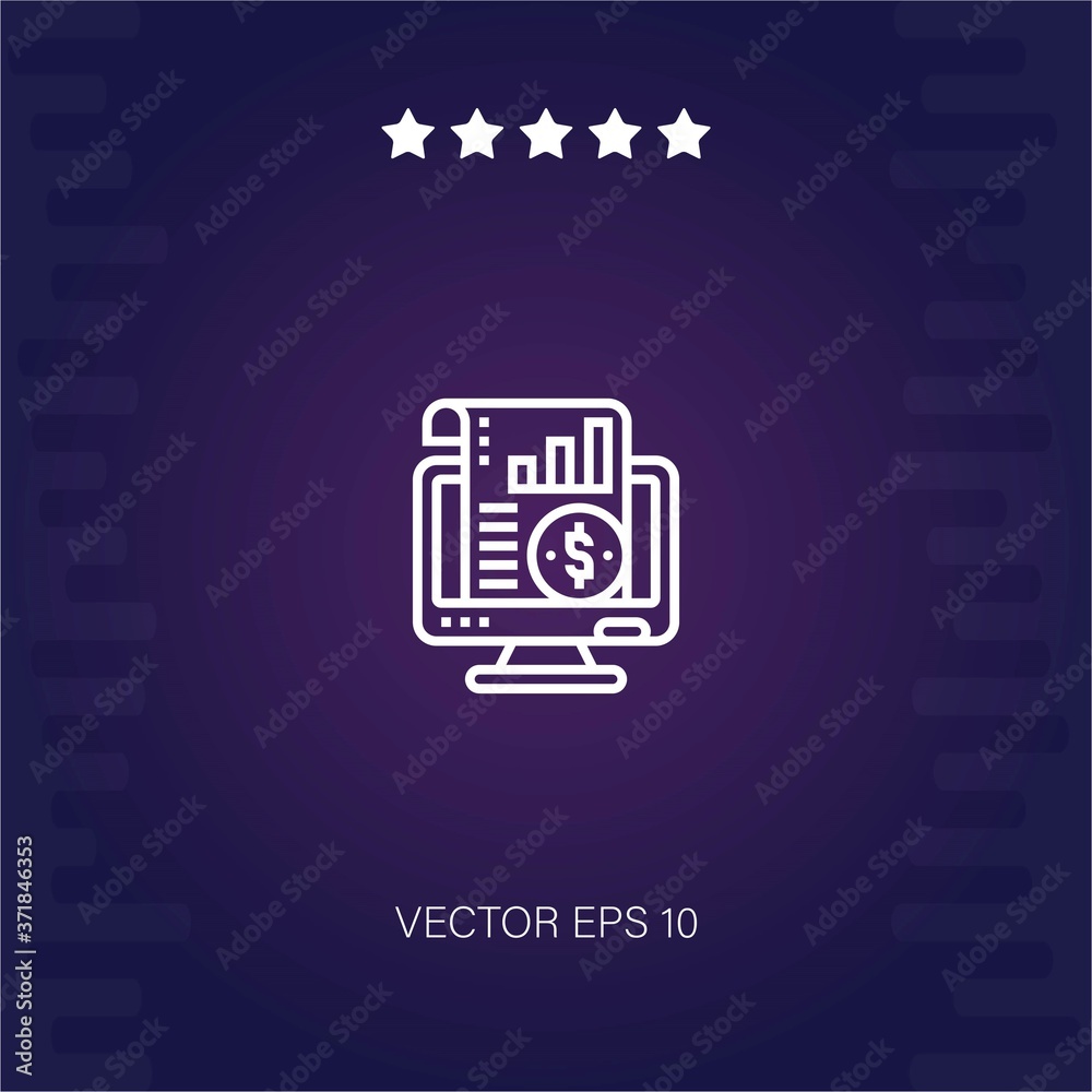accounting vector icon modern illustration accounting vector icon modern illustration