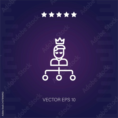 hierarchical structure vector icon modern illustration