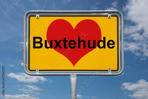 Ortstafel Buxtehude