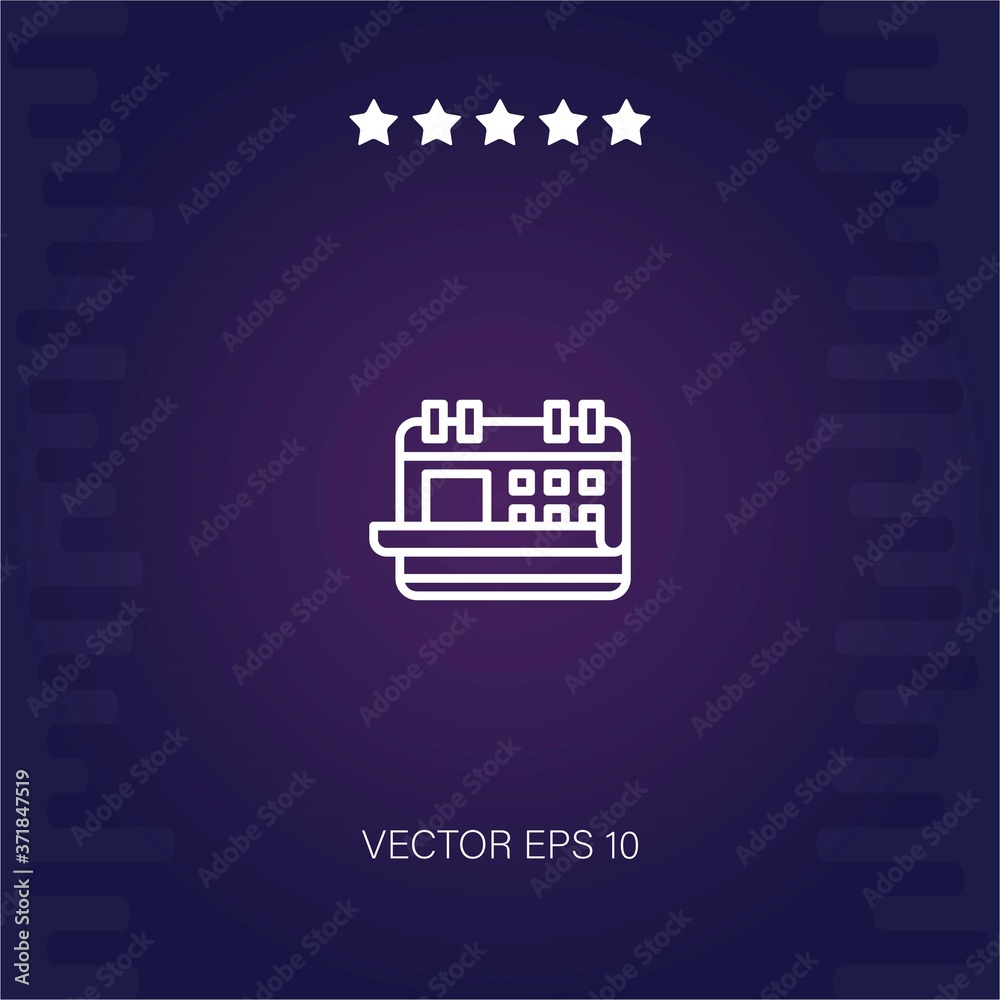 calendar vector icon modern illustration