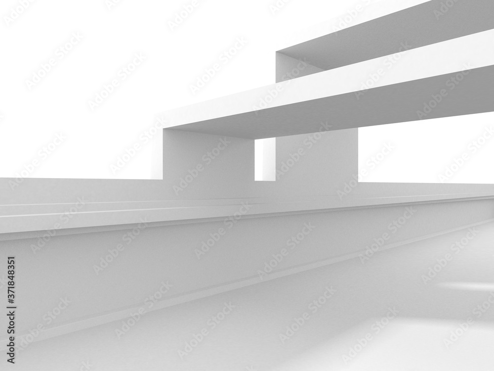White Modern Background. Abstract Building Concept White Modern Background. Abstract Building Concept