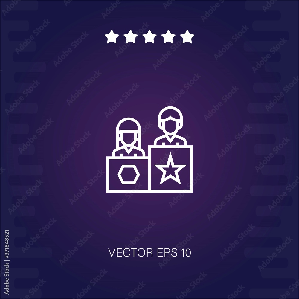 competitive vector icon modern illustration