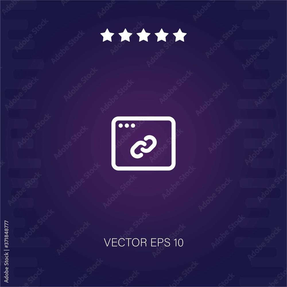 link vector icon modern illustration link vector icon modern illustration