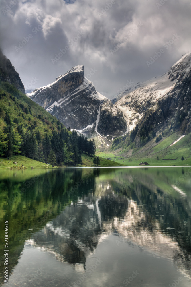 Lake and mountain view, Switzerland