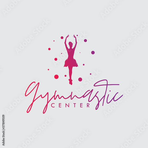 Artistic rhythmic gymnastic center logo