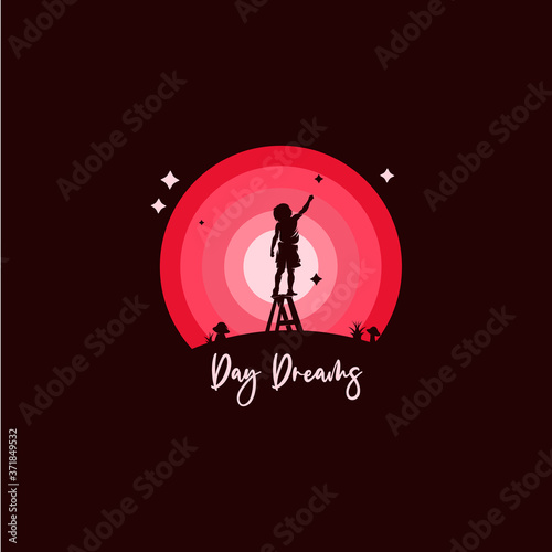 A little boy reaching stars logo