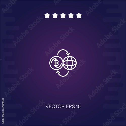 crypto vector icon modern illustration