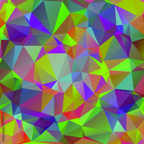 Colorful abstract polygonal background. Rainbow abstract kaleidoscope