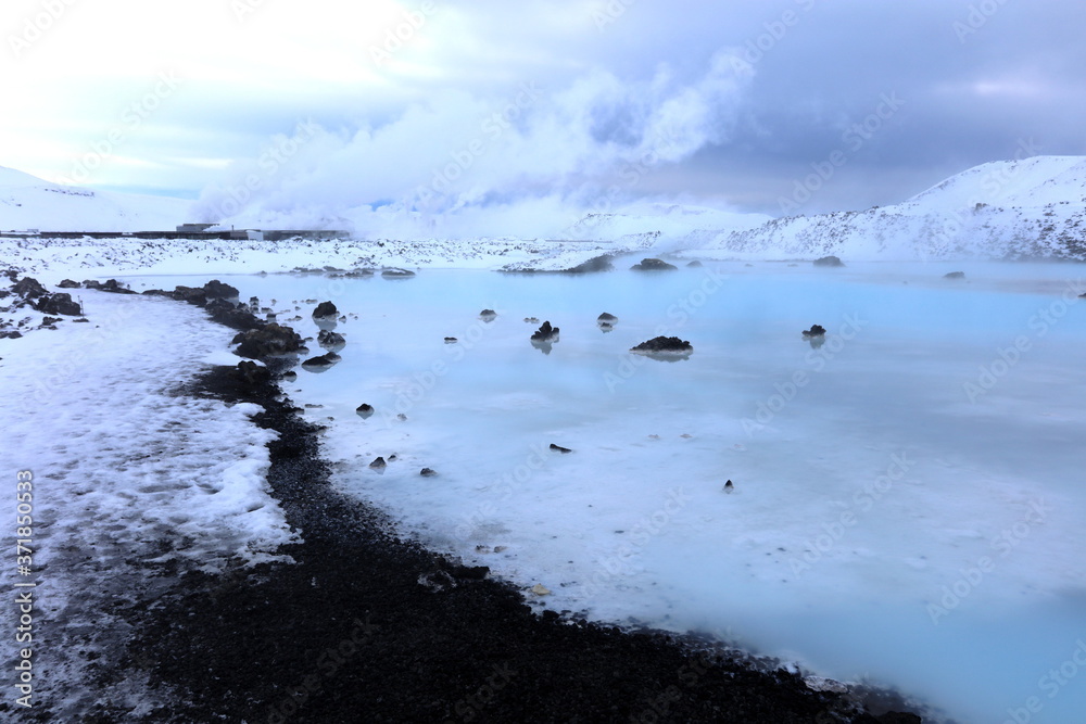 アイスランドの温泉、冬３月のブルーラグーン
