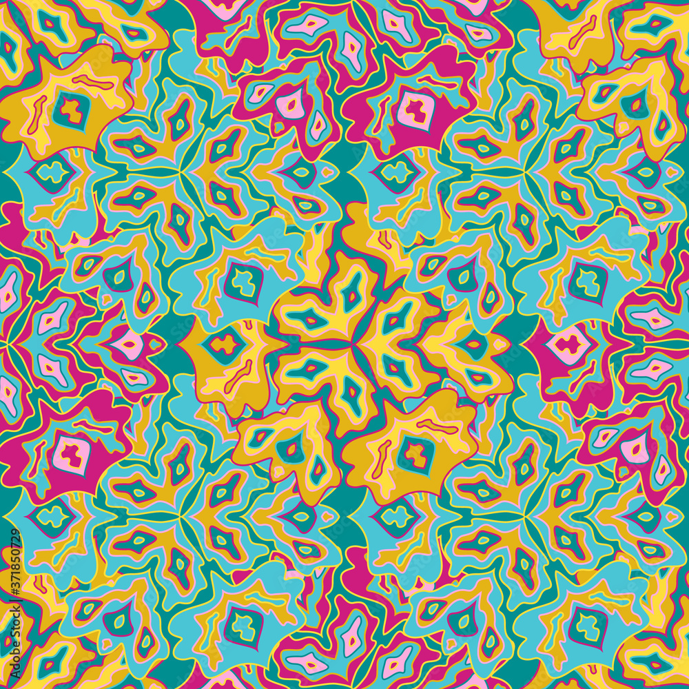 Abstract tileable floral seamless pattern design. Abstract tileable floral seamless pattern design.