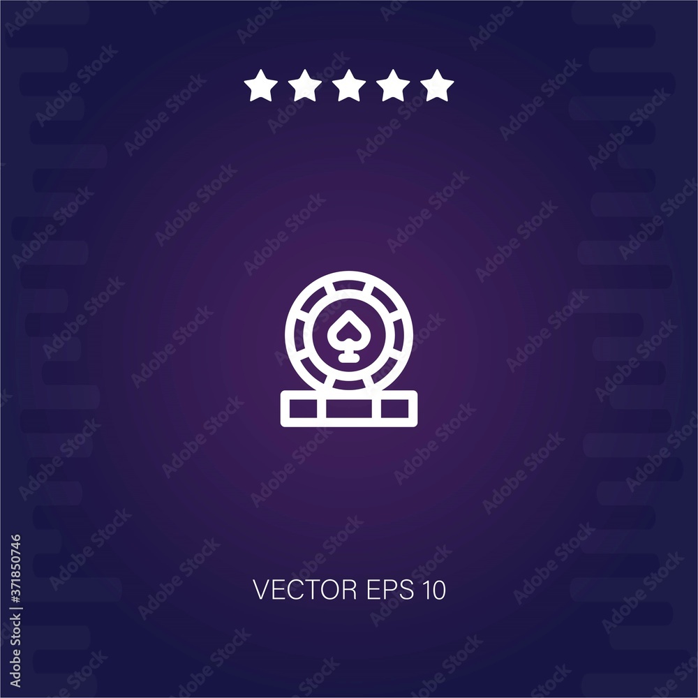 gambling vector icon modern illustration gambling vector icon modern illustration