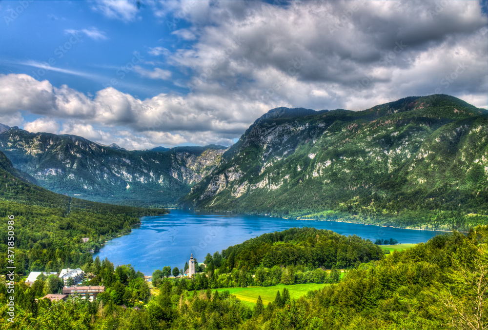 View of Lake Bohinj, Slovenia