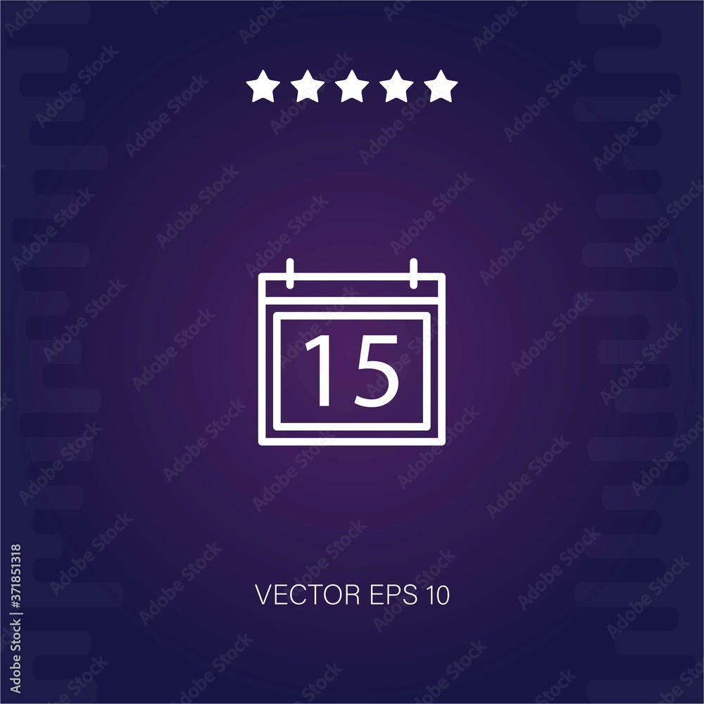 calendar vector icon modern illustration