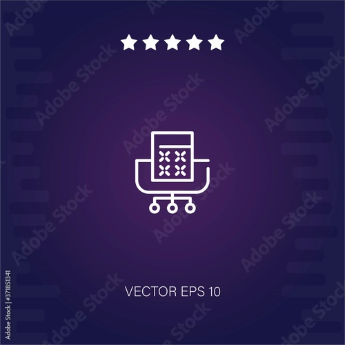 chair vector icon modern illustration