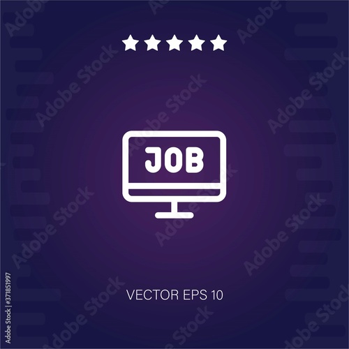 job vector icon modern illustration