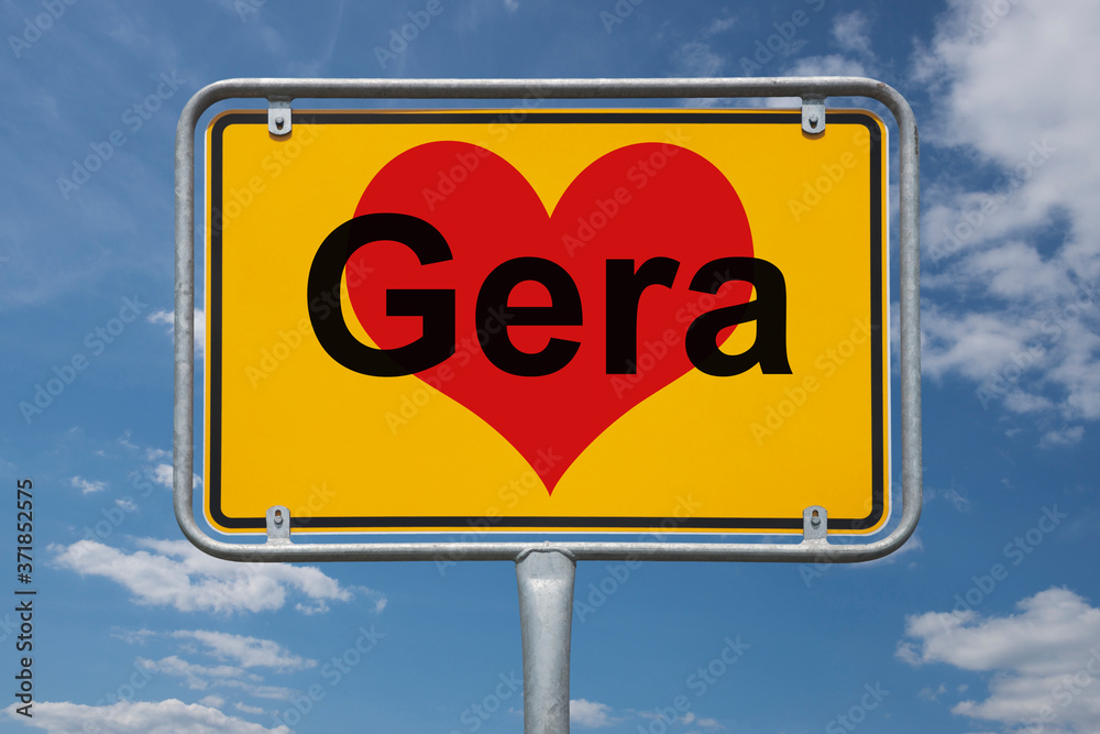 Ortstafel Gera Ortstafel Gera
