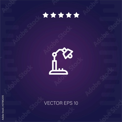 desk lamp vector icon modern illustration