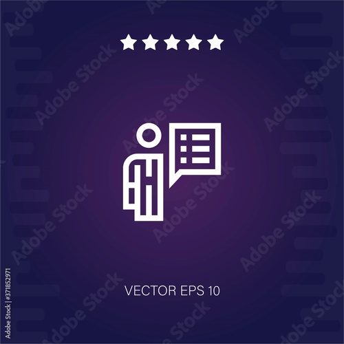 skills vector icon modern illustration