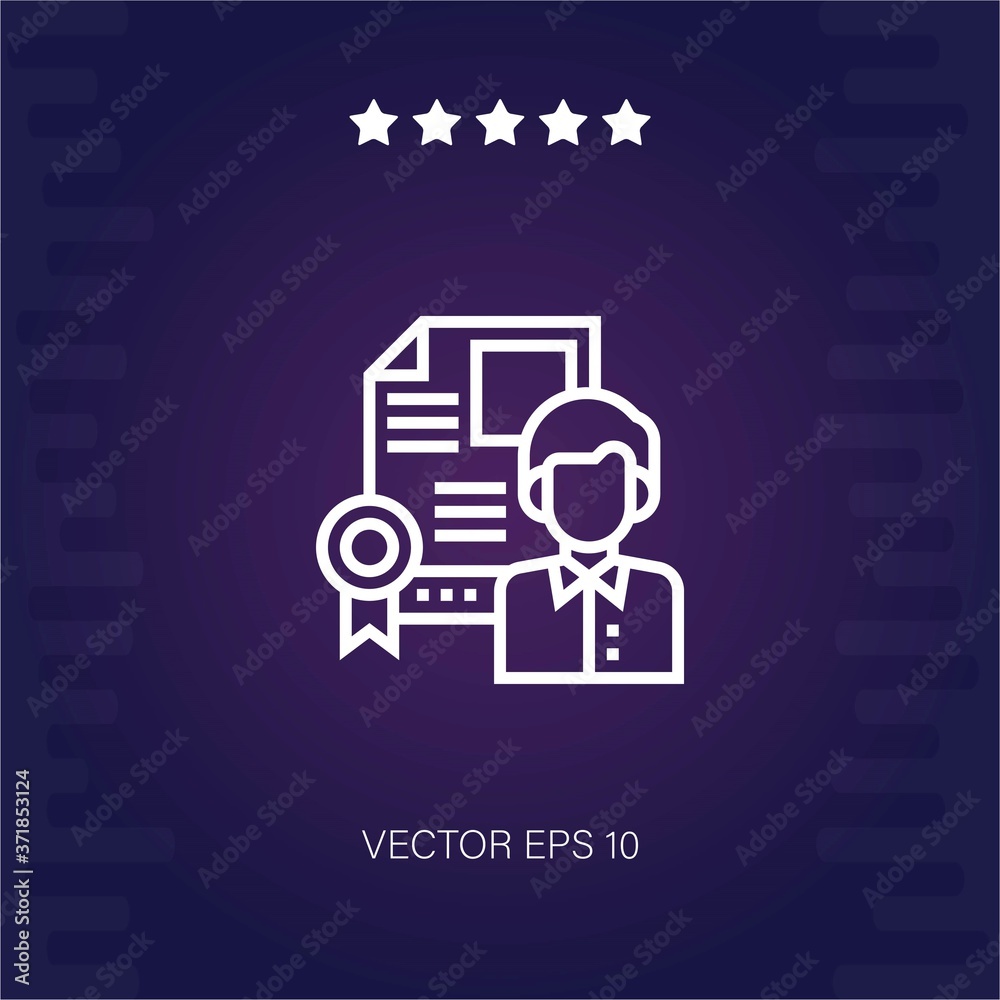 certificate vector icon modern illustration certificate vector icon modern illustration