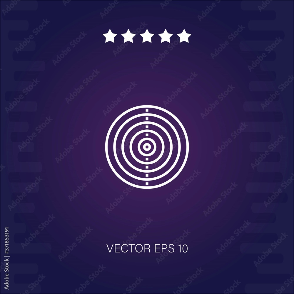 dartboard vector icon modern illustration dartboard vector icon modern illustration