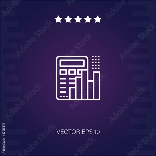 calculator vector icon modern illustration