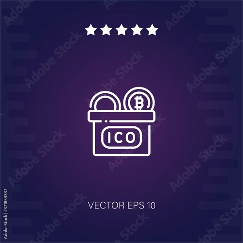 ico vector icon modern illustration