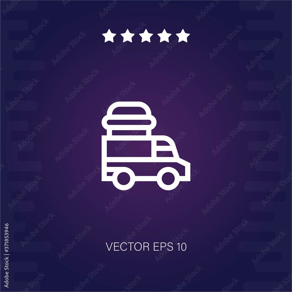 food truck vector icon modern illustration