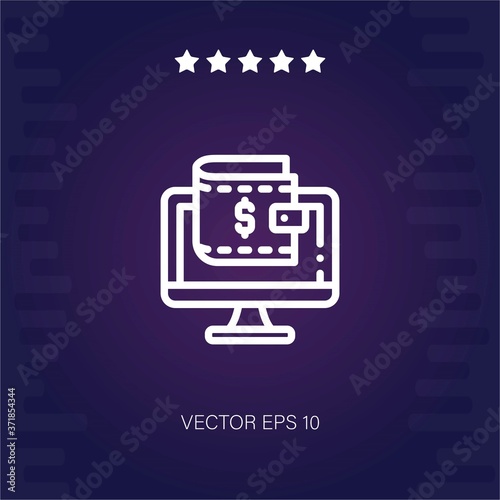 bank vector icon modern illustration