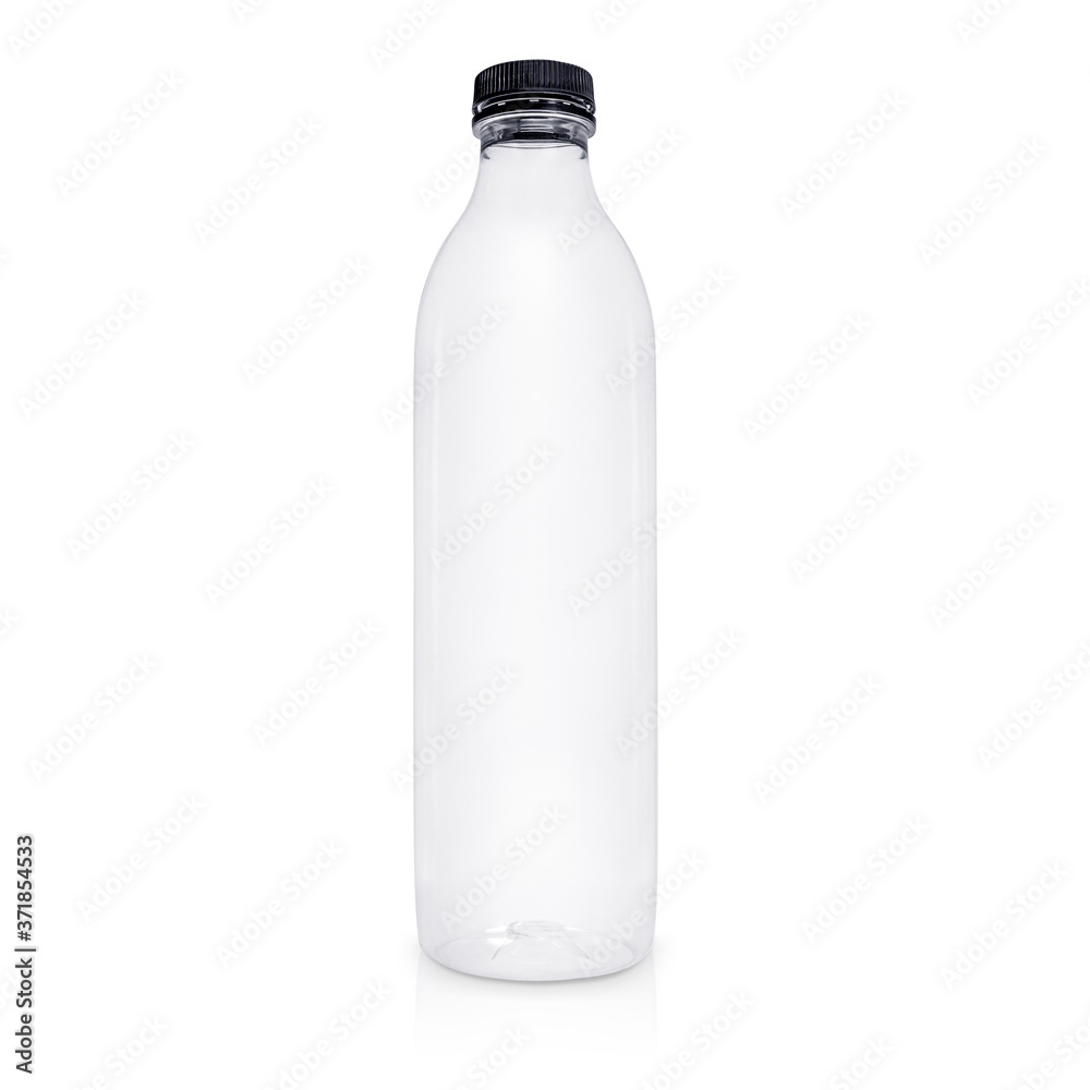empty glass bottle isolated on white background empty glass bottle isolated on white background