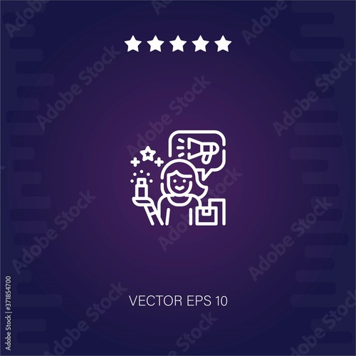 influencer vector icon modern illustration