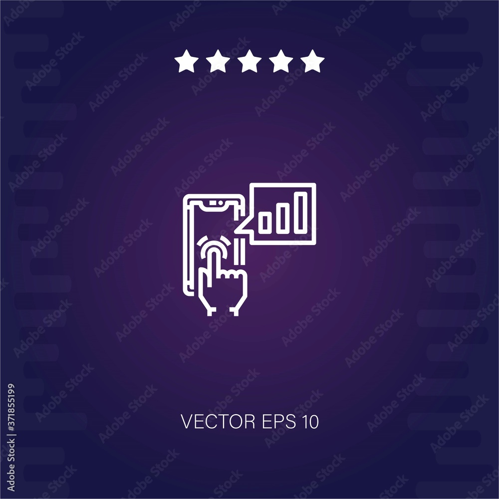 data collection vector icon modern illustration data collection vector icon modern illustration