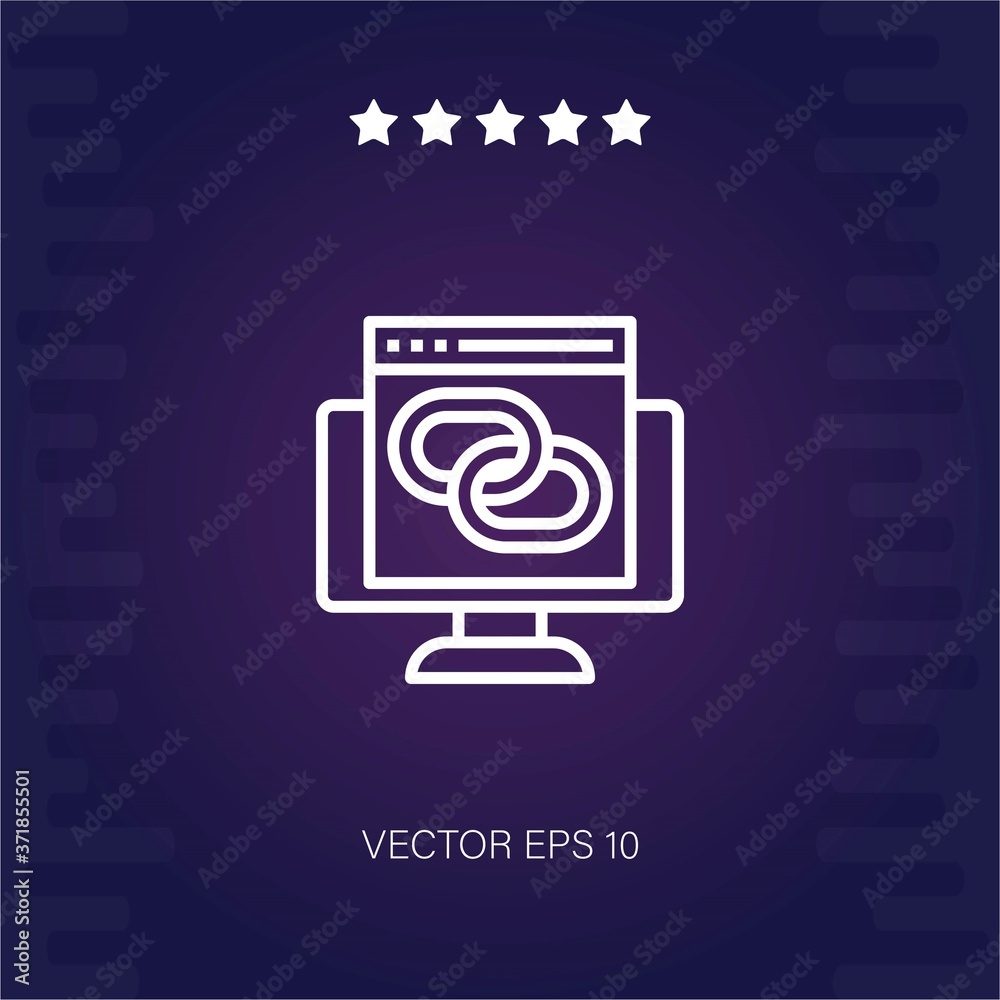 link vector icon modern illustration link vector icon modern illustration