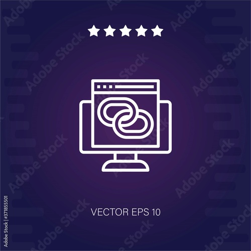 link vector icon modern illustration